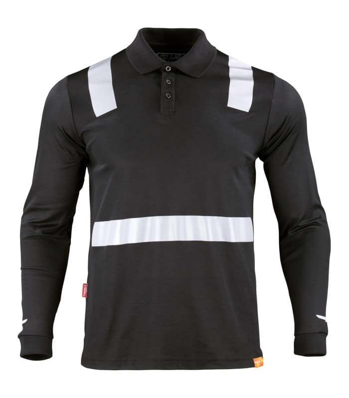 POLERA POLO HIBRIDA C/REFLECTIVA M/LARGA - Imagen 2